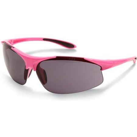 Erb Safety ERB Ella Safety Glasses - Smoke Lens - Pink 18619